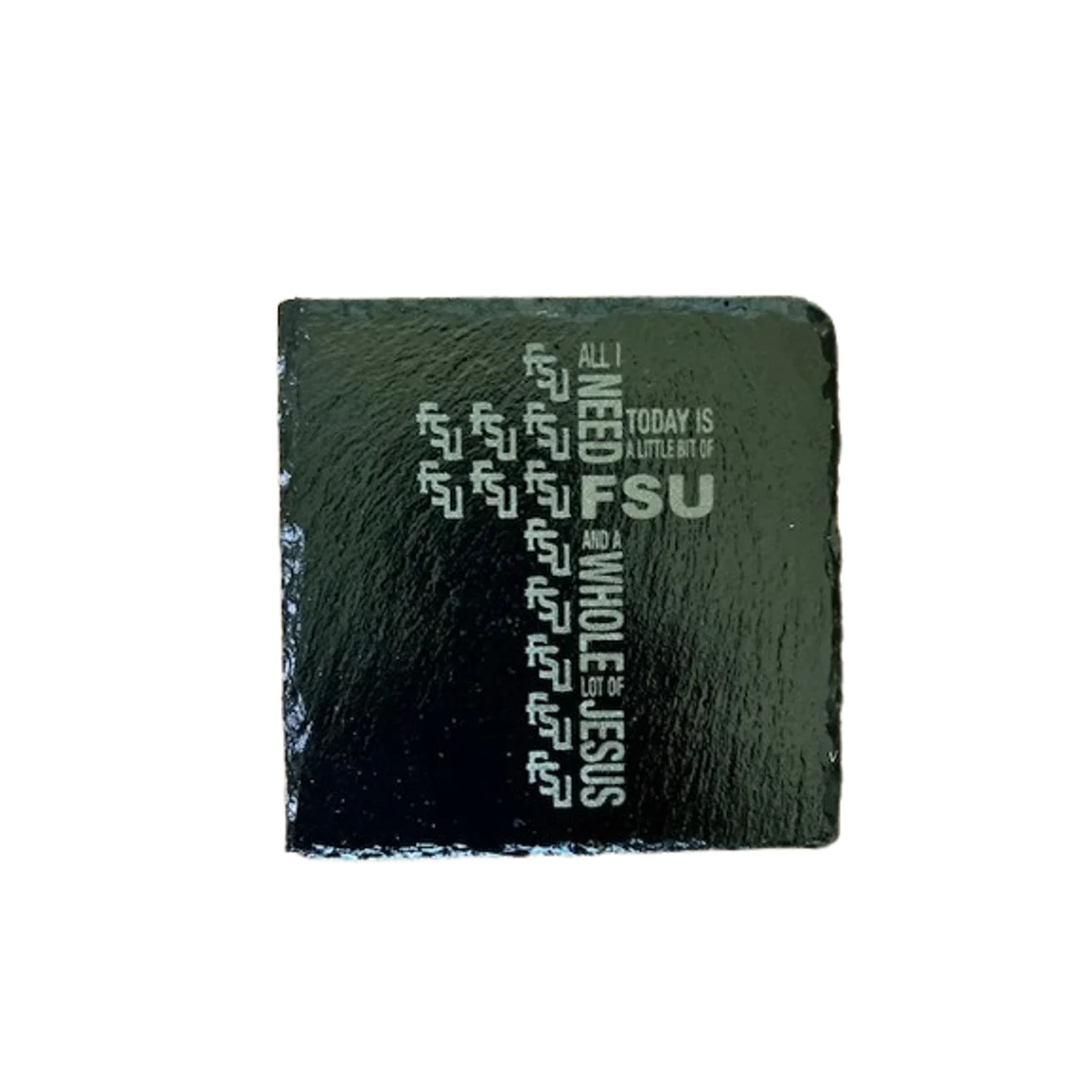 Florida State Faith Cross Slate Coaster