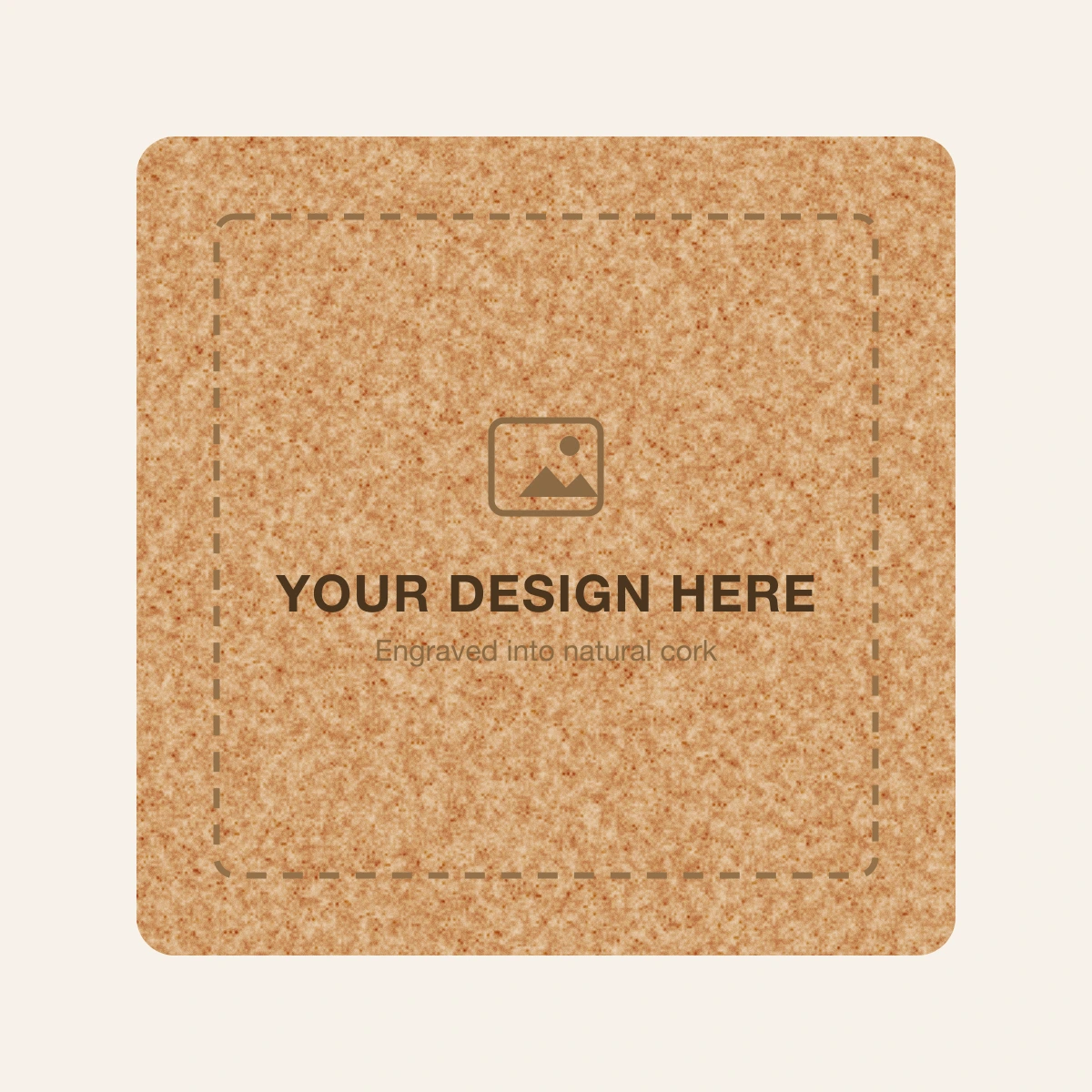 Custom Cork Coaster