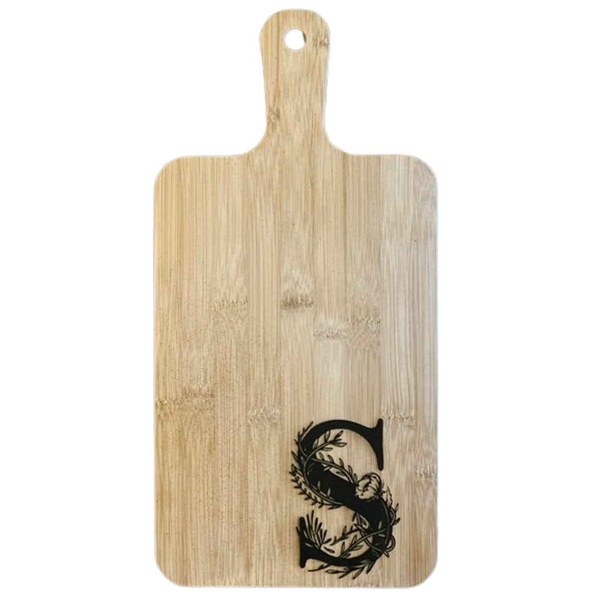 Monogram Charcuterie Board — Script Initial