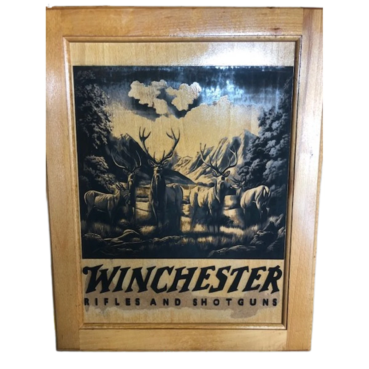 Engraved Cabinet Door — Outdoor Brand